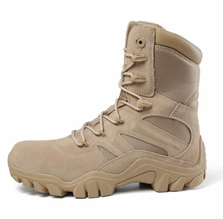 Men Suede Leather Tactical Boots Combat Sandy Desert Boot