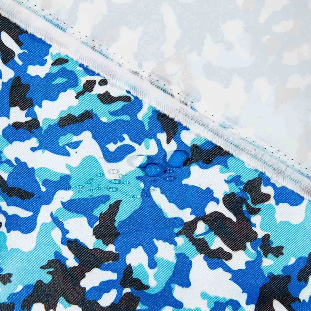 100% Polyester Oxford Fabric with White Coated for Camouflage Printed Fabric
