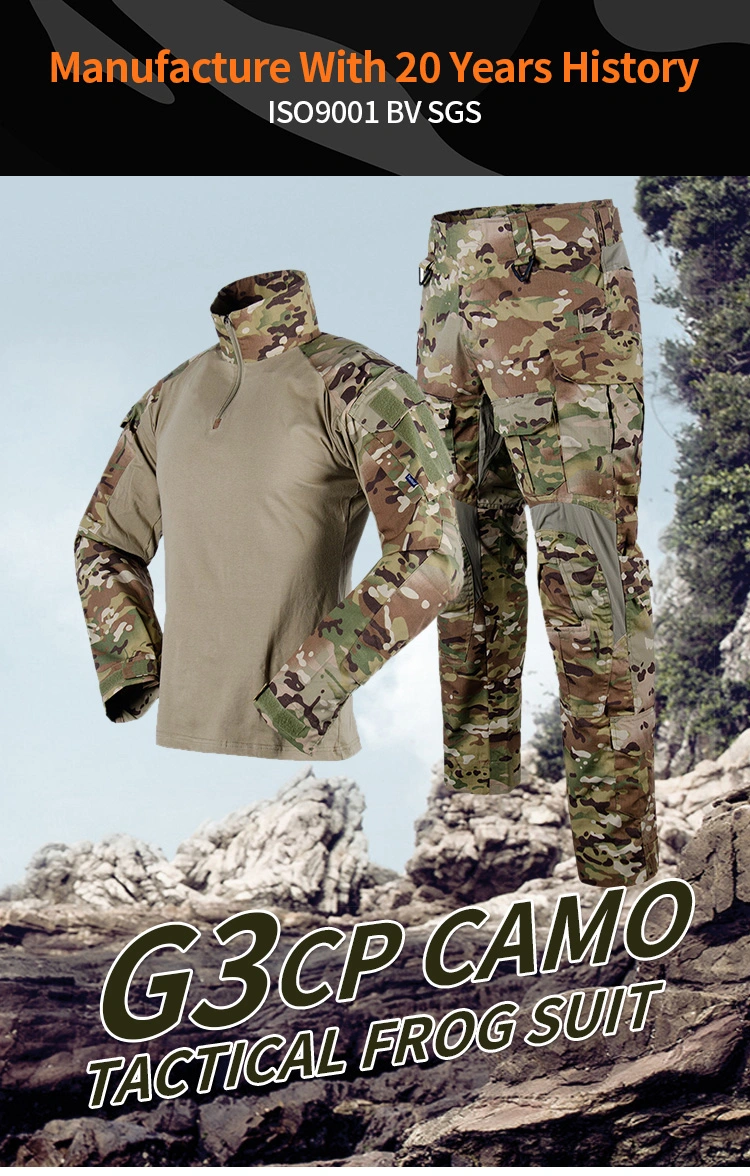 Gen3 Cp Multicam Camouflage Frog Suit Army style Combat Uniform Training Suit