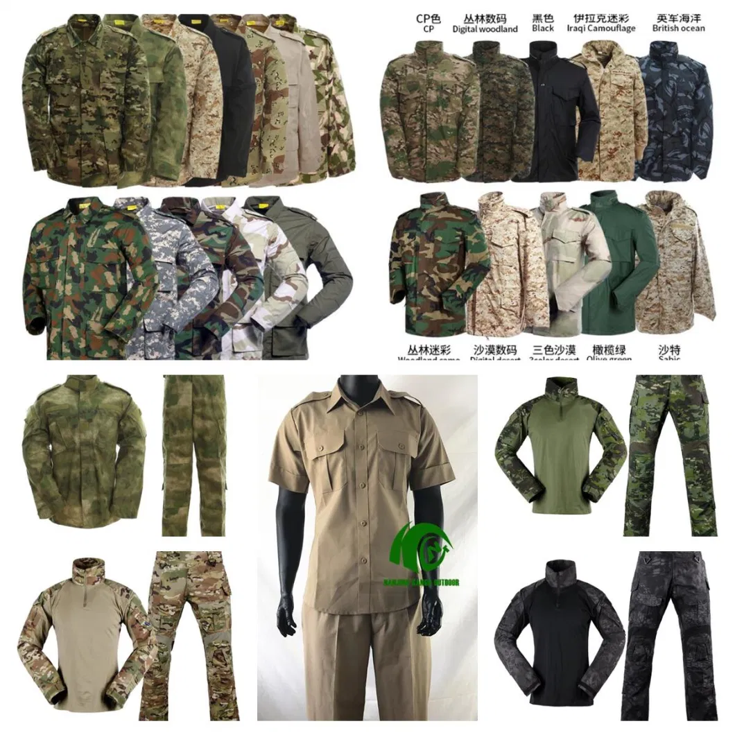 Kango Security Tactical Army Combat Bdu Acu Battle Dress Camouflage Army Police Military Uniform