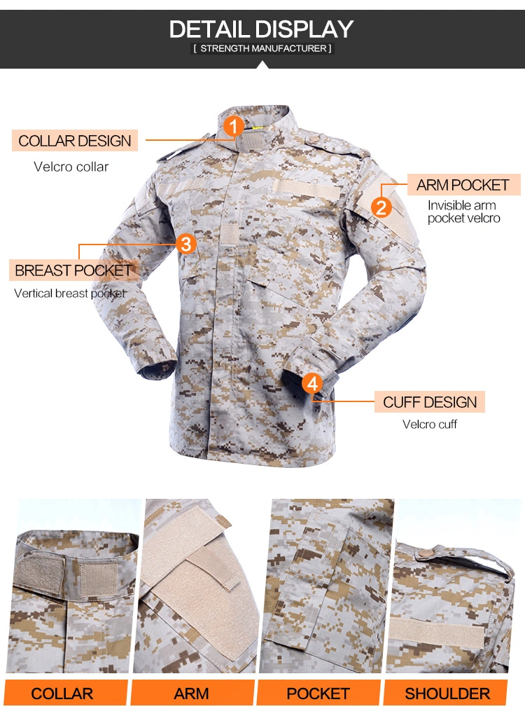 Us Military Style Camouflage Uniforms Bdu for Soldiers
