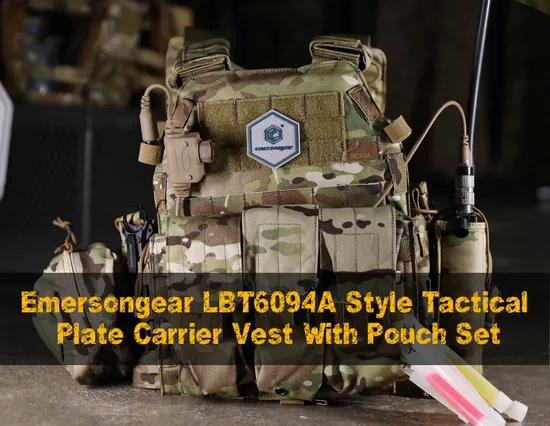 Emersongear Cordura 500d Nylon Combat Gear Plate Carrier Tactical Vest with Magazine Pouches 