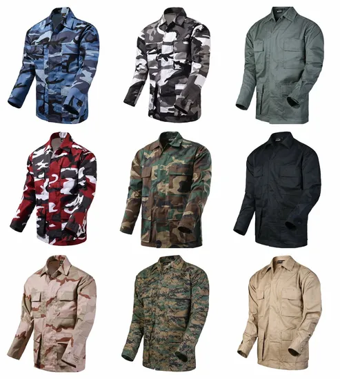 Wholeale Mens Tactical Battle Dress Uniform Camouflage Jacket 