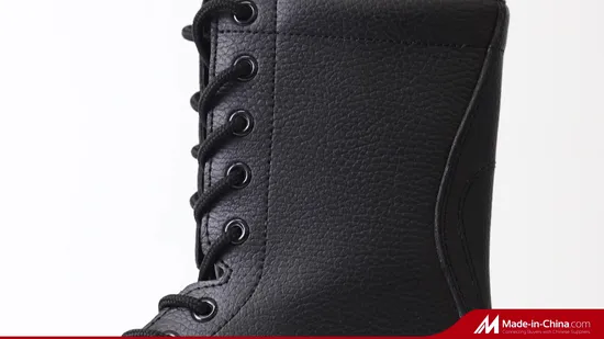 French Tactical Style Buckles Ranger Leather Boots 