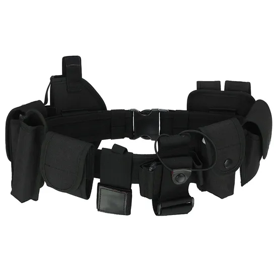Custom Luxury Oxford Fabric Heavy Duty Outdoor Security Black Tactical Buckle Belt 