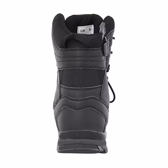 Double Safe Ready to Ship Breathabke Black Police Style Lightweight Anti Slip Military Tactical Combat Safety Boots
