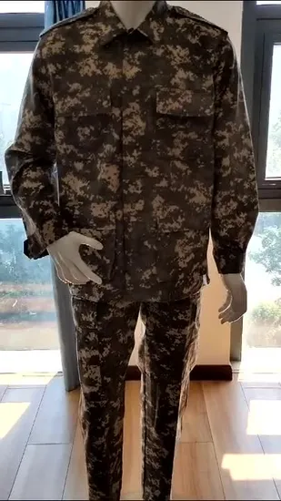 Tactical Bdu Outdoor Hunting Training Suit Ripstop Camouflage Tactical Uniform Set 