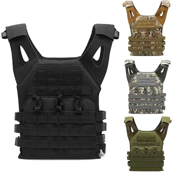 Ultra Safe Three Front Pockets Molle System Acu/Black/Green Tactical Vest Plate Carrier 