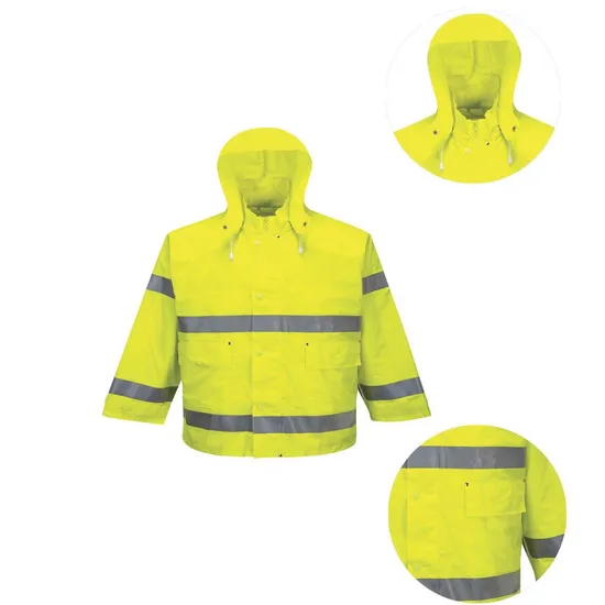 Industrial High Visibility Jacket Waterproof Reflective Safety Clothing with Reflective Tape 