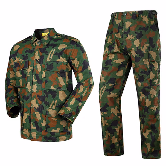 Wholesale 65% Polyester 35% Cotton Multiland Camouflage Clothing Bdu Tactical Uniform