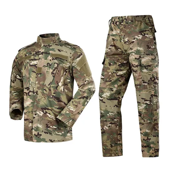 Men Tactical Uniforms Acu Universal Combat Suit Camouflage Navy Blue Ribstop Security Guard Uniform Tactical Uniform 