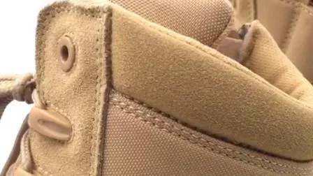 Men Suede Leather Tactical Boots Combat Sandy Desert Boot 