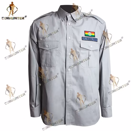 Factory Custom Cotton Polyester Long Sleeve Security Guard Police Uniform