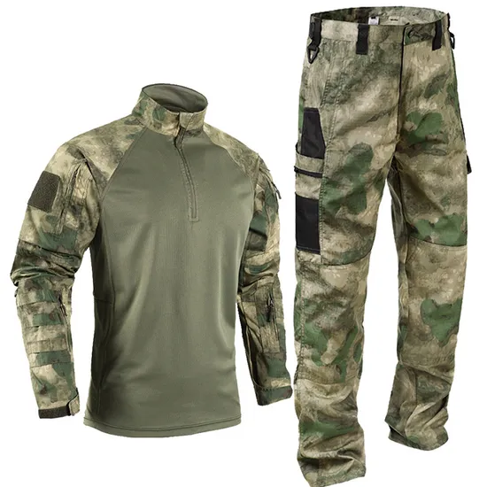 Quick Shipping Long Sleeve Tactic Frog Uniforms Top Fire Retardant Tactical Short Sleeve Shirts Rugby Shirt Man Tactical Camouflage Suit 