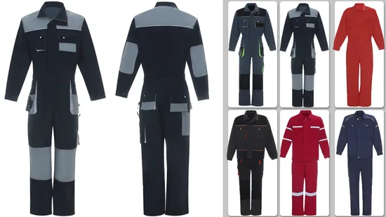 Customized Logo Hi Vis Workwear Jacket Flame Resistant Construction Uniform Overalls for Men Workwear Shirt and Pant 