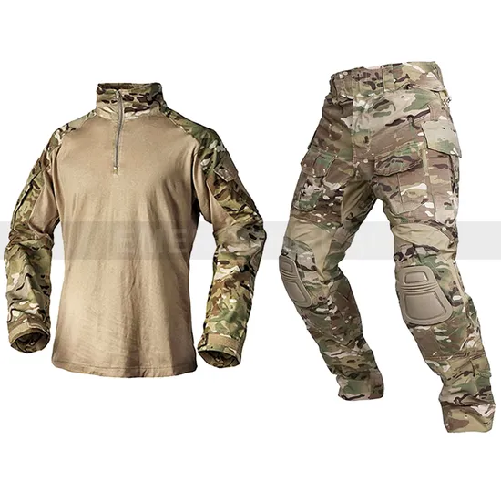 Emersongear G3 Camouflage Tactical Clothing Frog Suit Combat Uniform Knee Pads 