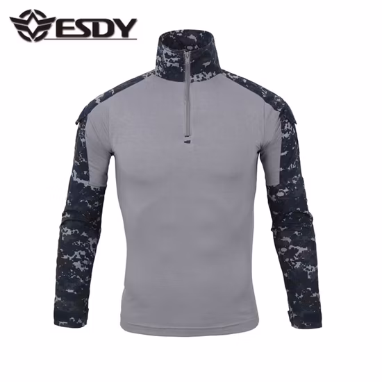 Leisure Tricolor Desert Camouflage Color Hunting Sports Shirt
